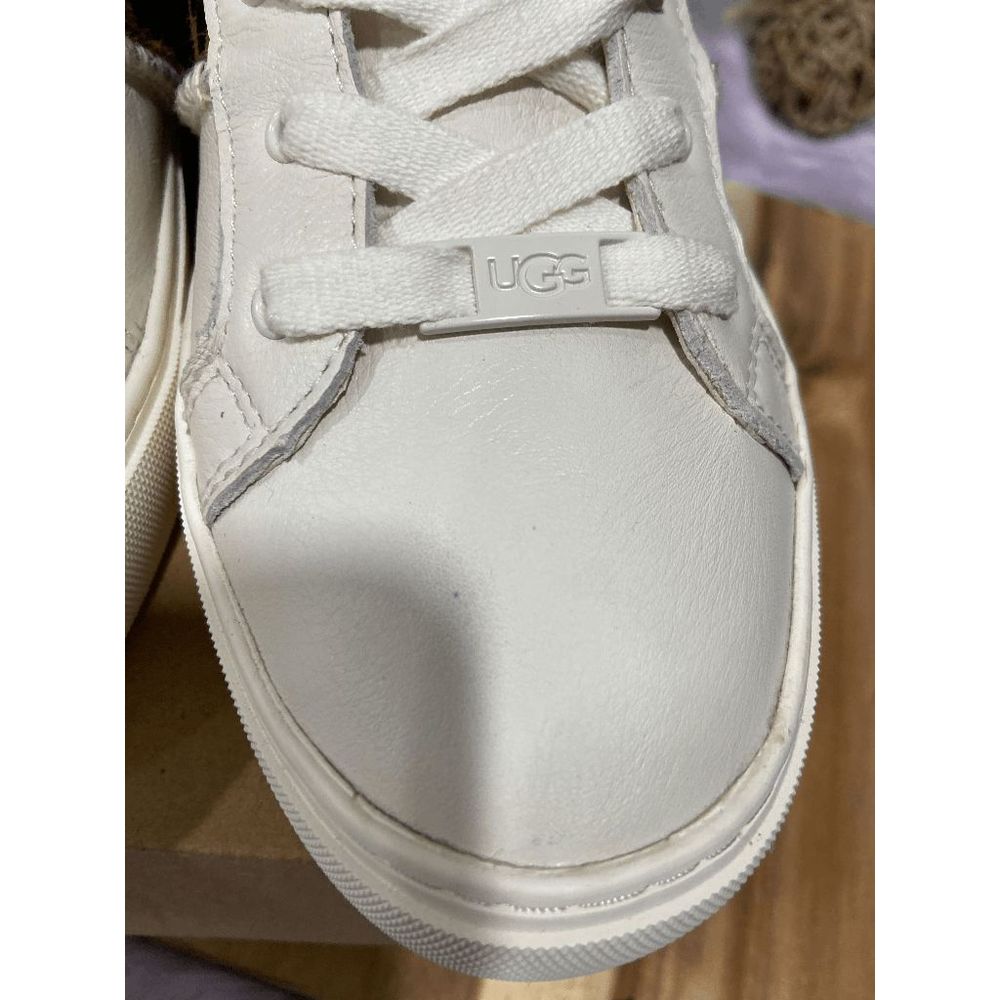 UGG Women's Dinale Exotic Sneakers - Coconut Milk/Leopard 8.5M - Picture 8 of 13